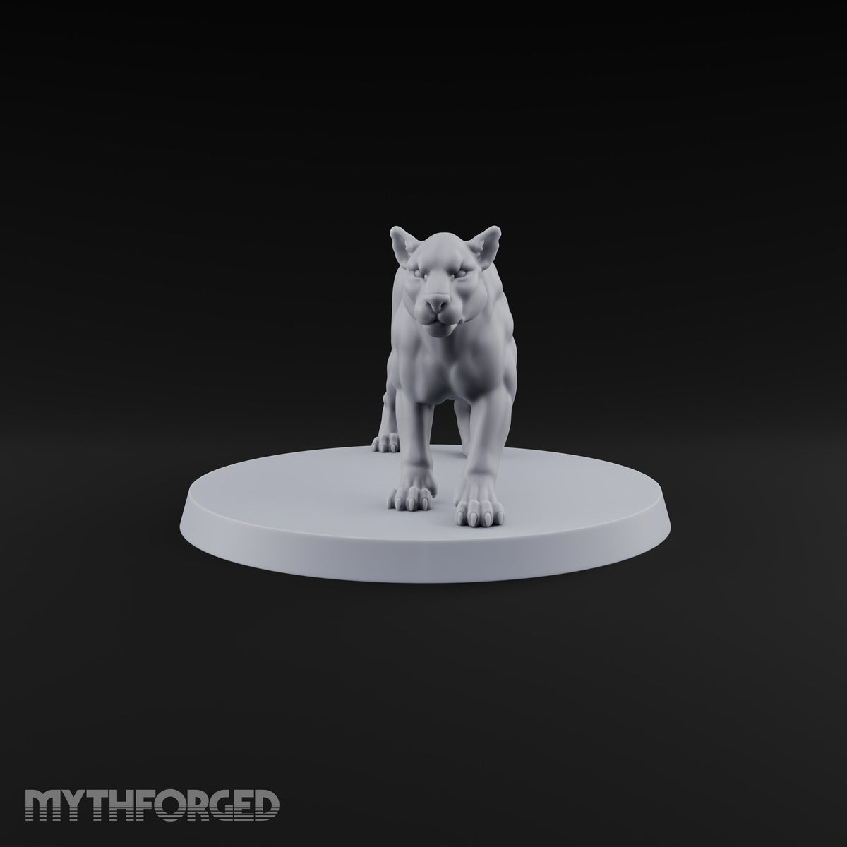 Running Wild Feral Beasts and Elf Beastamer Miniature for Dungeons and Dragons, Pathfinder or other TTRPGs