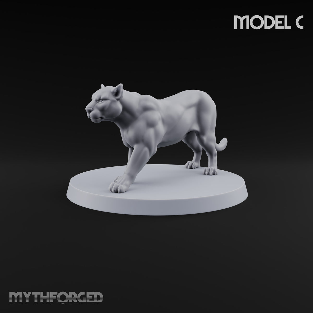 Running Wild Feral Beasts and Elf Beastamer Miniature for Dungeons and Dragons, Pathfinder or other TTRPGs
