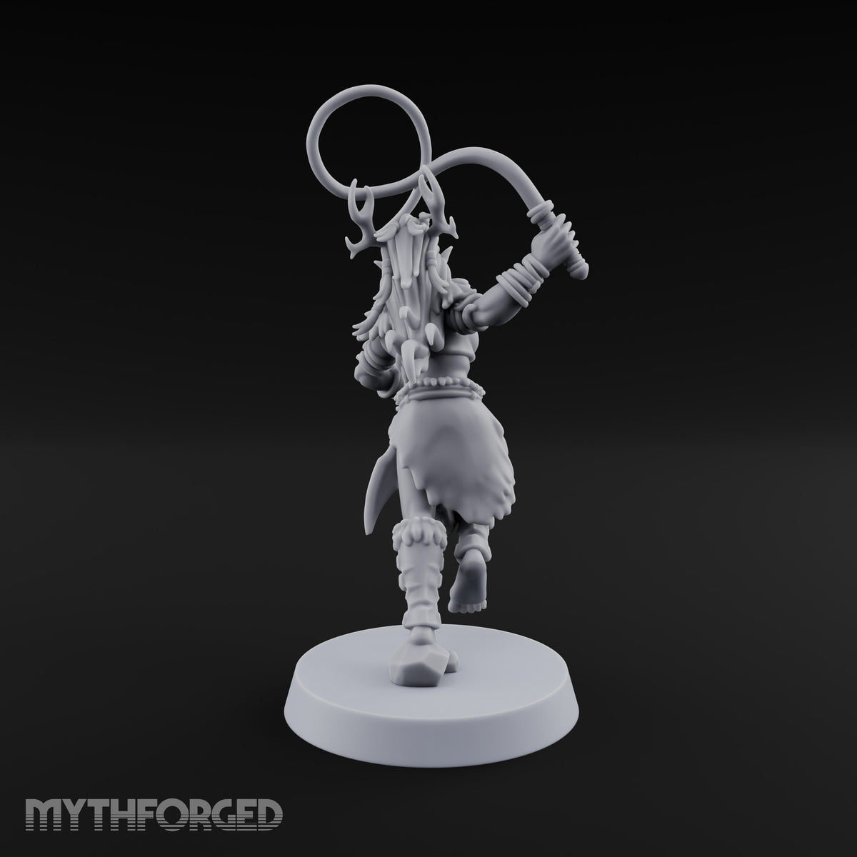 Running Wild Feral Beast and Elf Beastamer E Miniature for Dungeons and Dragons, Pathfinder or other TTRPGs