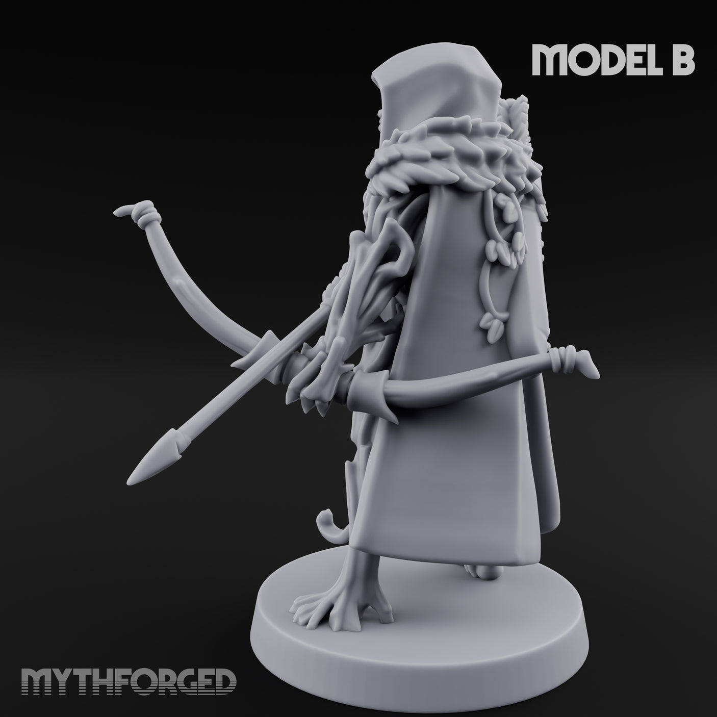 Hooded Bandit Crew Human Bandit B Miniature for Dungeons and Dragons, Pathfinder or other TTRPGs