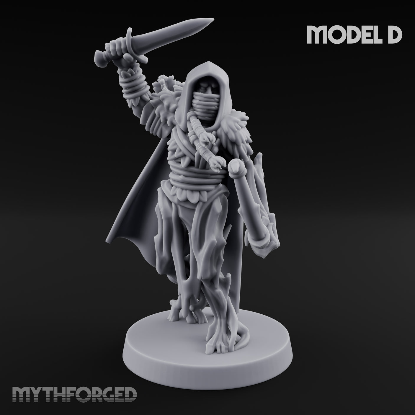 Hooded Bandit Crew Human Bandit D Miniature for Dungeons and Dragons, Pathfinder or other TTRPGs