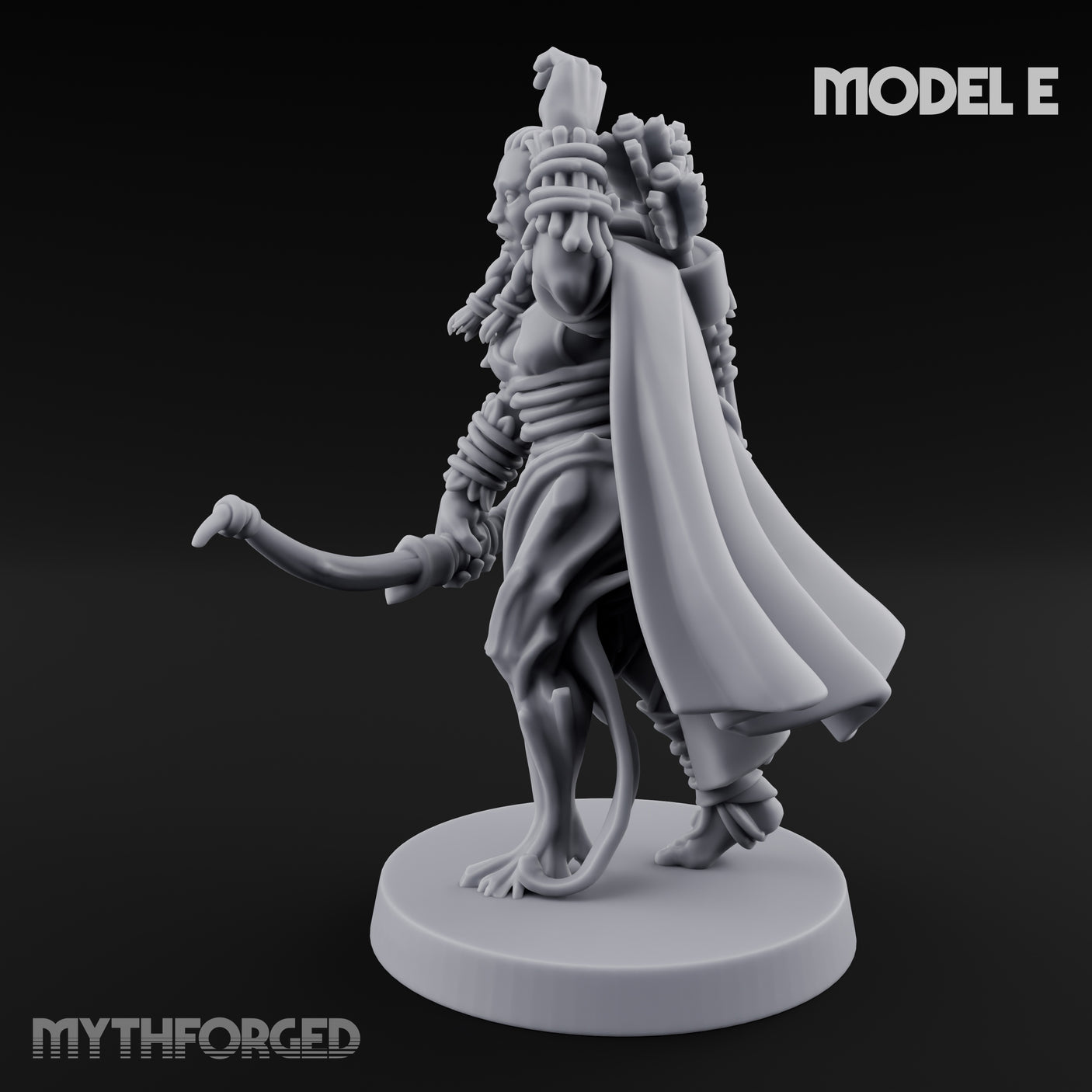 Hooded Bandit Crew Human Bandit E Miniature for Dungeons and Dragons, Pathfinder or other TTRPGs