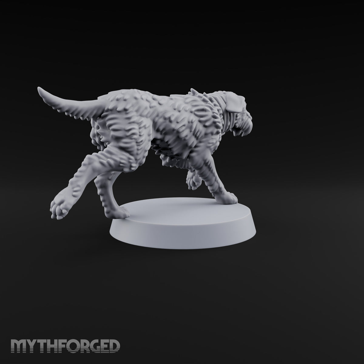 Running Wild Feral Beast and Elf Beastamer D Miniature for Dungeons and Dragons, Pathfinder or other TTRPGs