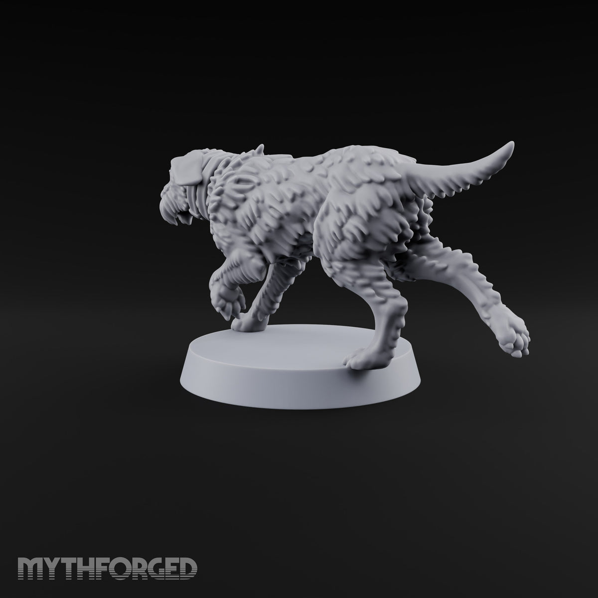 Running Wild Feral Beast and Elf Beastamer D Miniature for Dungeons and Dragons, Pathfinder or other TTRPGs