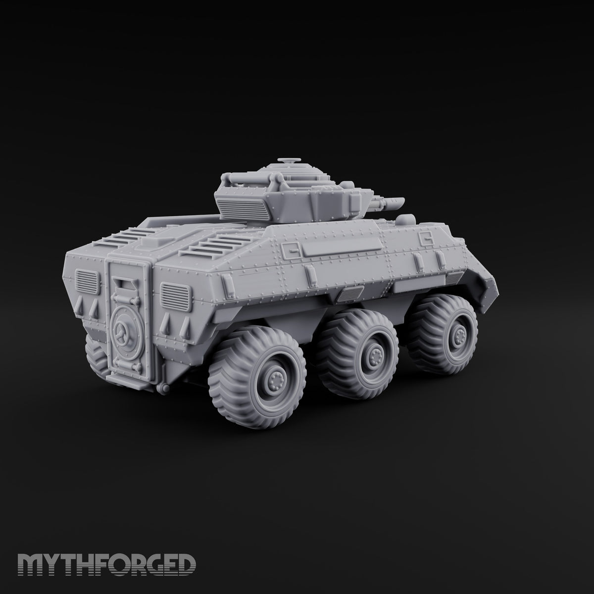 Rolling Over the Rubble Sci-Fi Armoured Tracked Tank — Wheeled Heavy Cannon