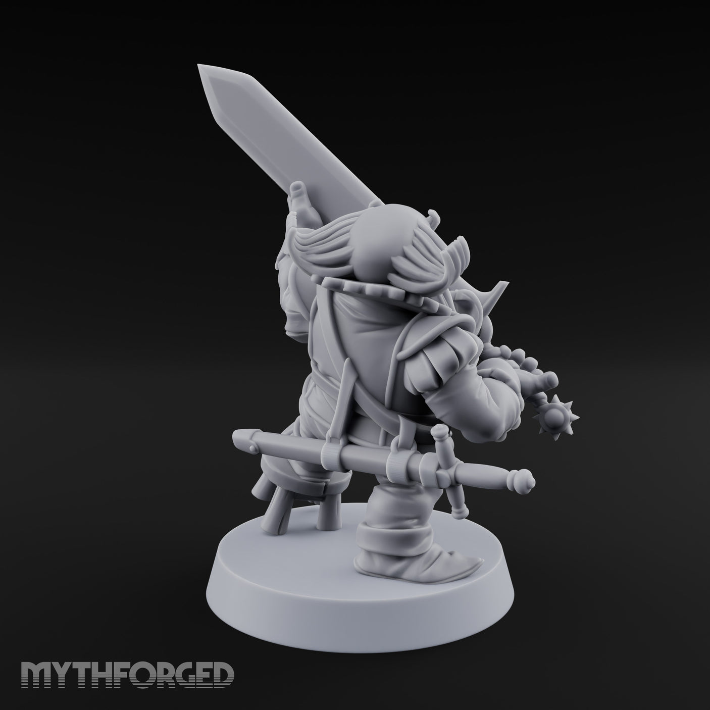 Finger Wagging Dwarf Bard Miniature for Dungeons and Dragons, Pathfinder or other TTRPGs
