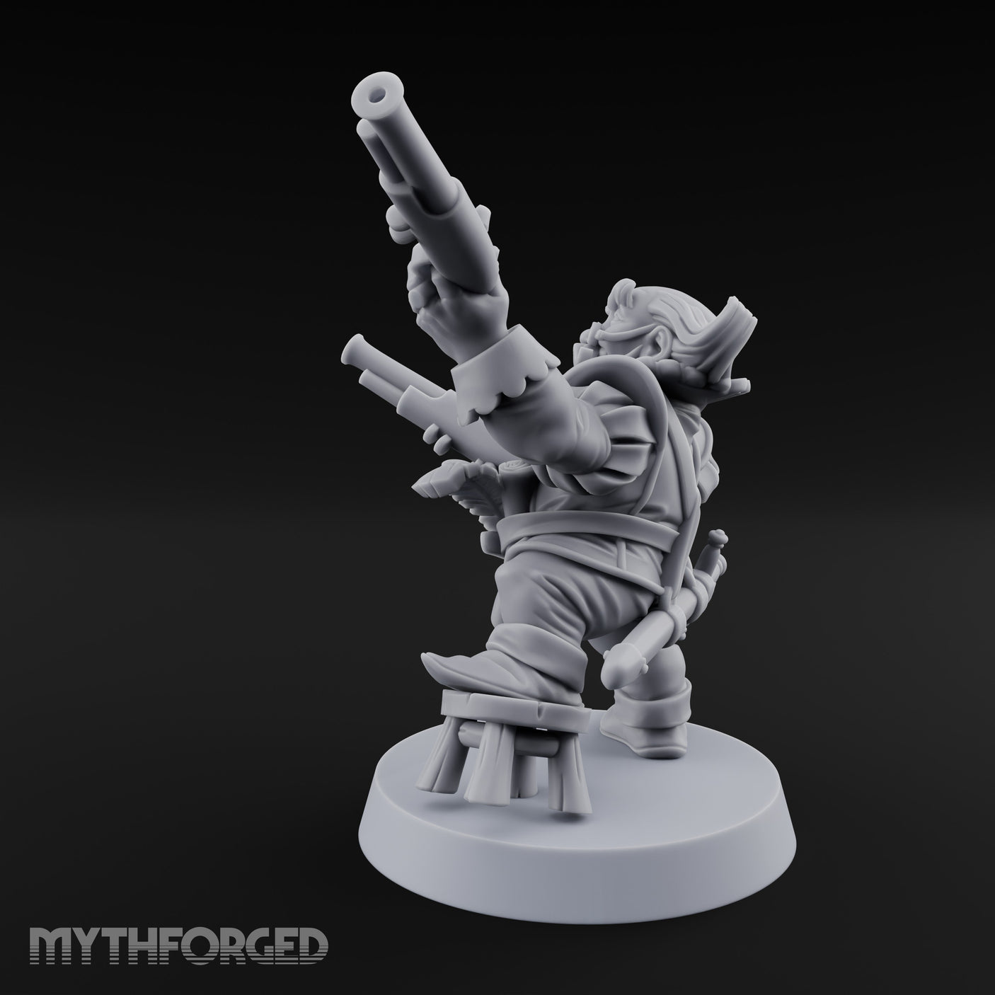 Finger Wagging Dwarf Bard Miniature for Dungeons and Dragons, Pathfinder or other TTRPGs