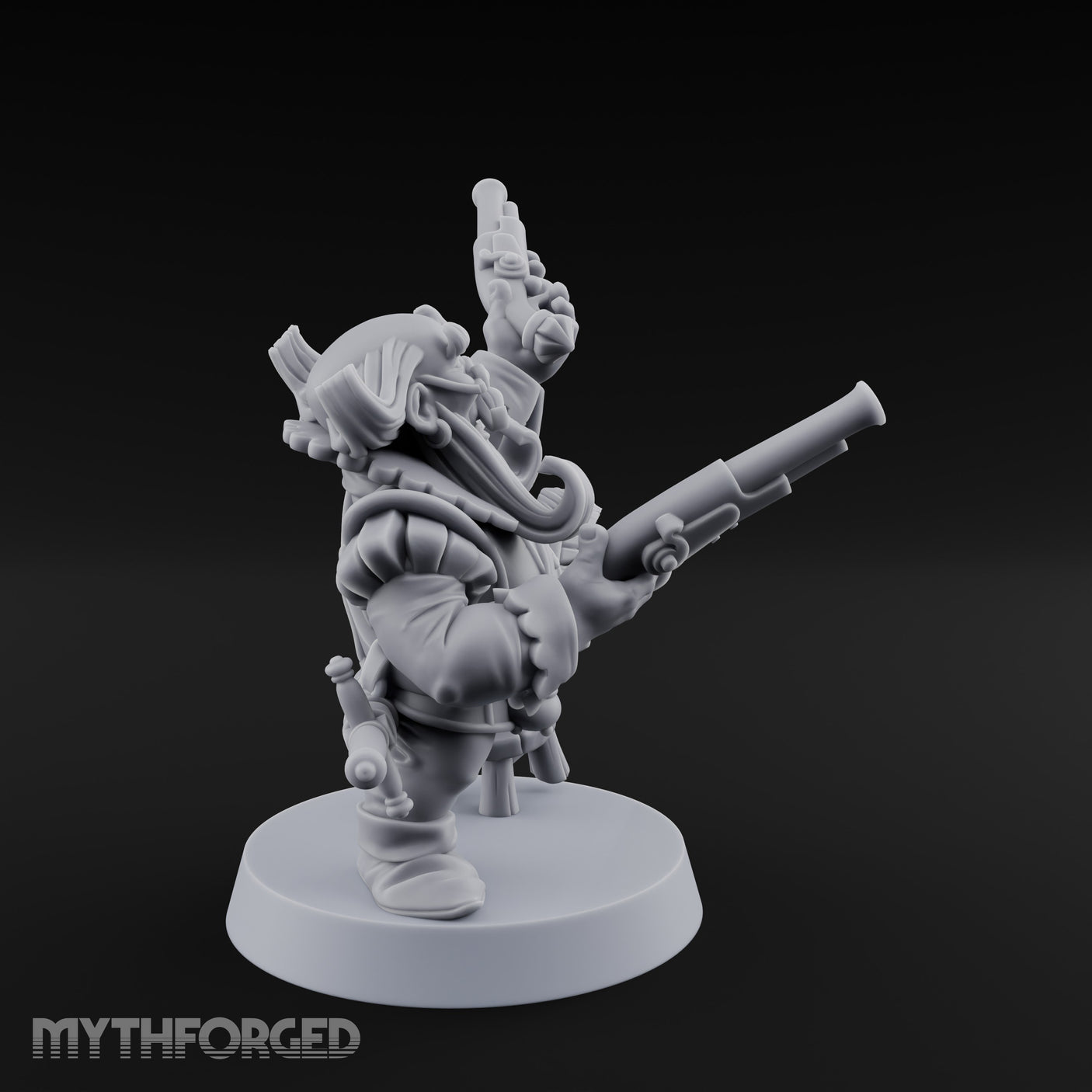 Finger Wagging Dwarf Bard Miniature for Dungeons and Dragons, Pathfinder or other TTRPGs