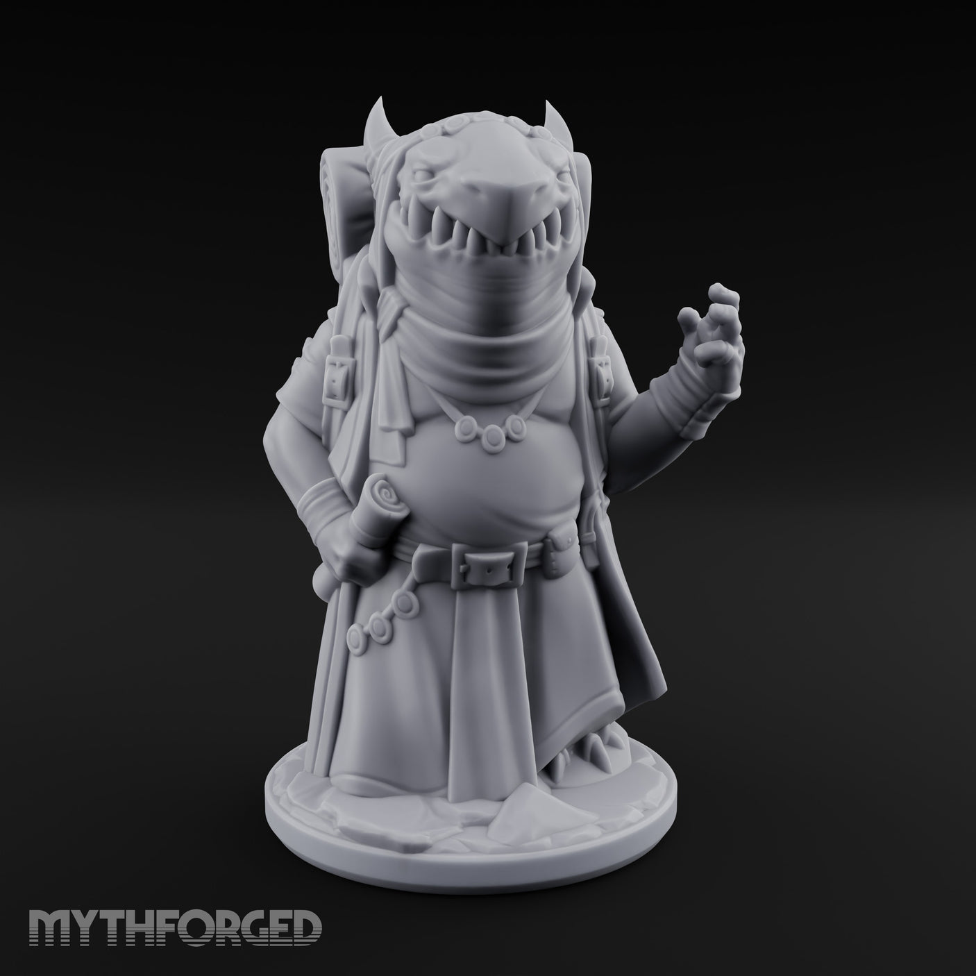 Finger Wagging Kobold Merchant Miniature for Dungeons and Dragons, Pathfinder or other TTRPGs