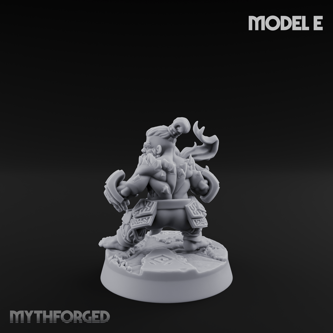 Flames Towering Skyward Dwarf Fire Casters E Miniature for Dungeons and Dragons, Pathfinder or other TTRPGs