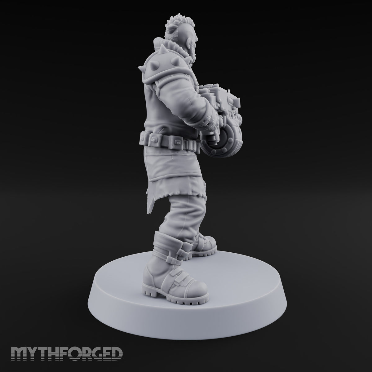 Scorched-Earth Policy Human Raider Gunners — B · Battle Shotgun & Auto Pistol