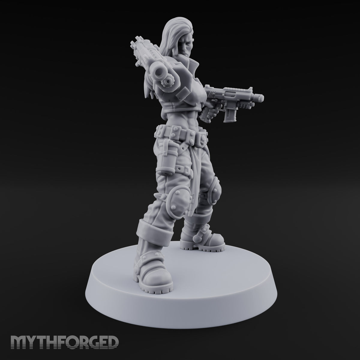Scorched-Earth Policy Human Raider Gunners — D · Battle Shotgun & Auto Pistol