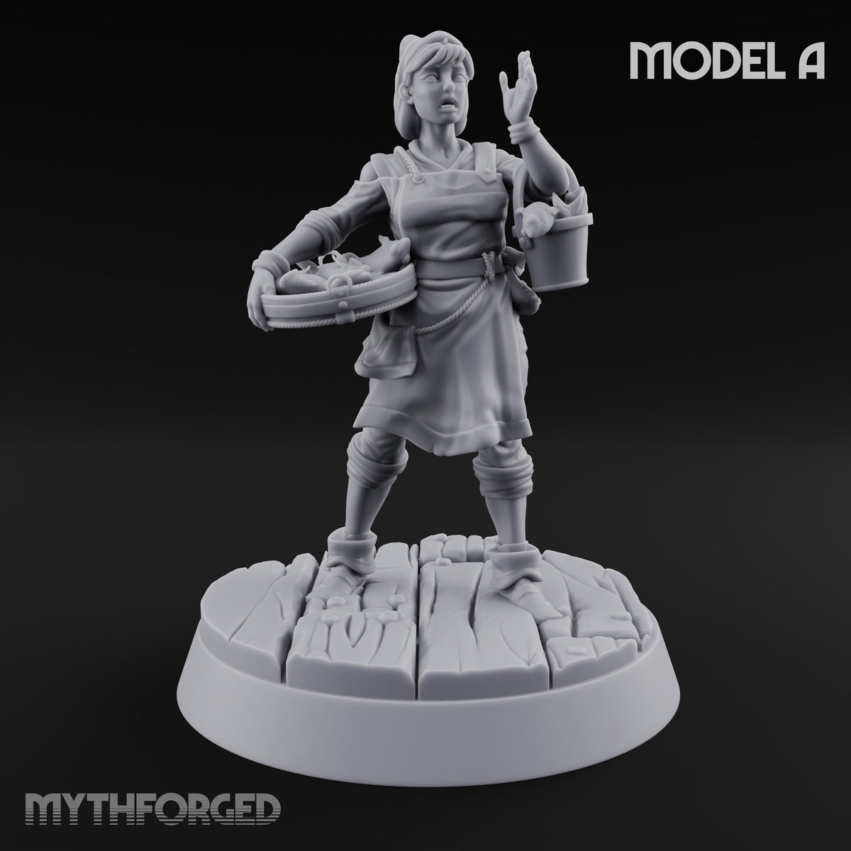 Fresh Catch Fish Vendor Market Miniature A