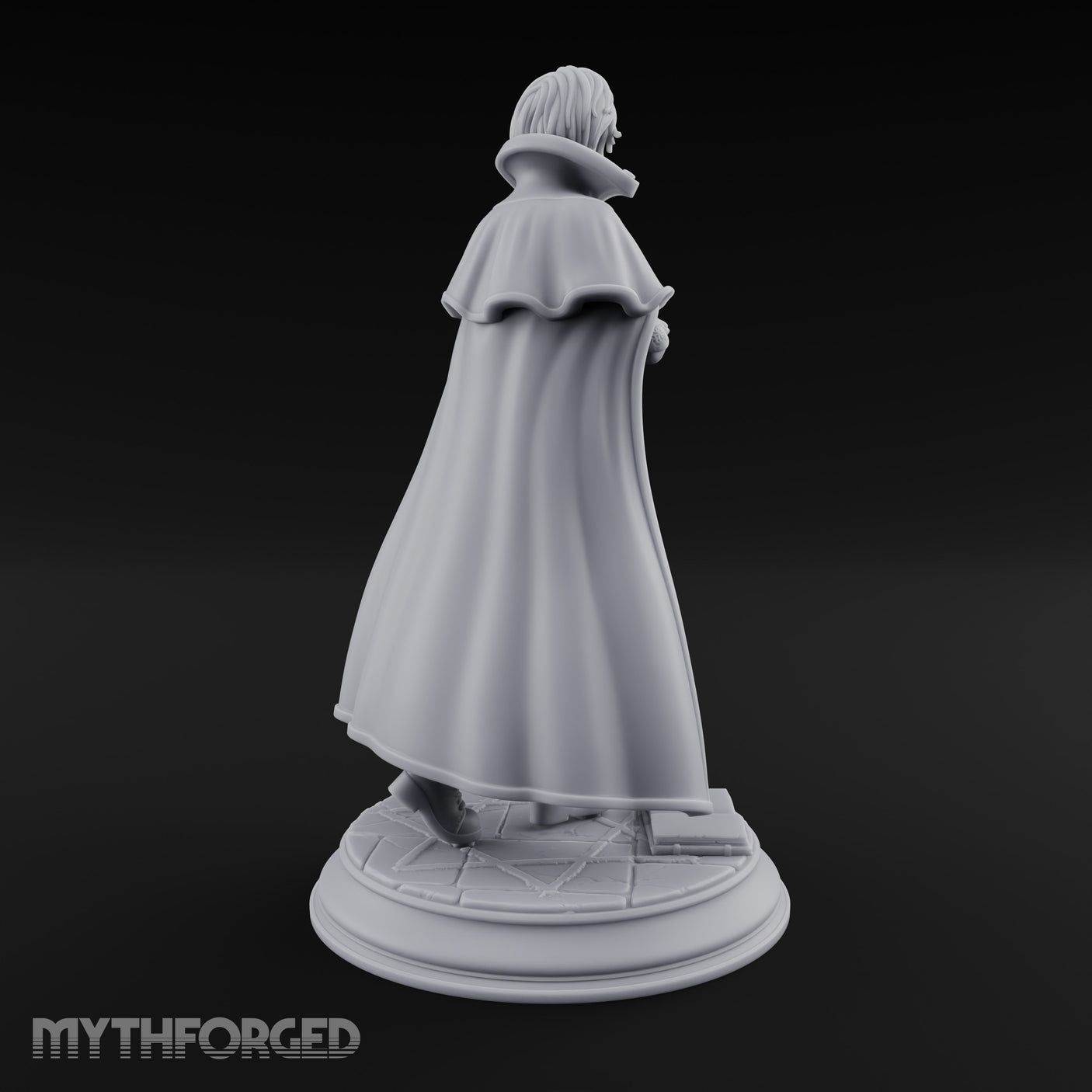 Flame Conjuring Human Sorceress Miniature for Dungeons and Dragons, Pathfinder or other TTRPGs
