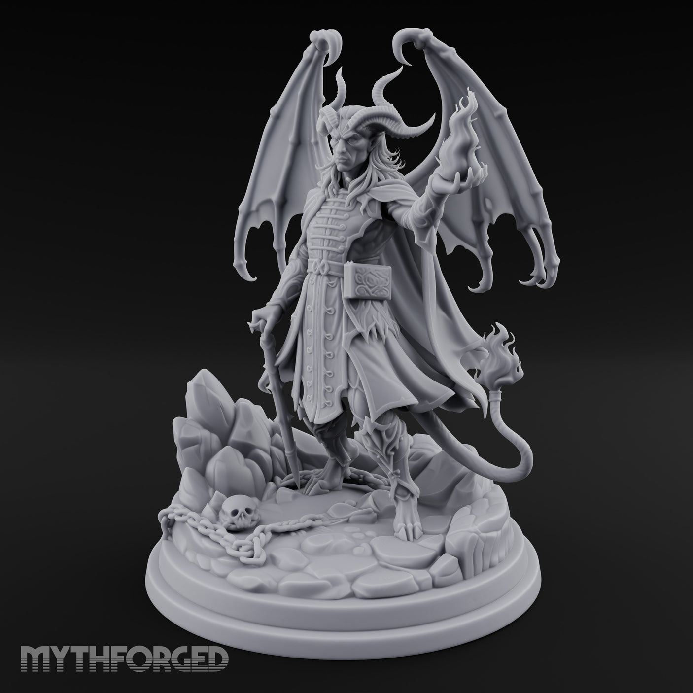Flame Tailed Hand Raised Demon Sorcerer gallery 18