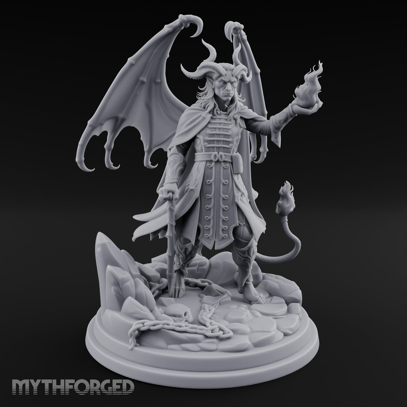 Flame Tailed Hand Raised Demon Sorcerer gallery 4
