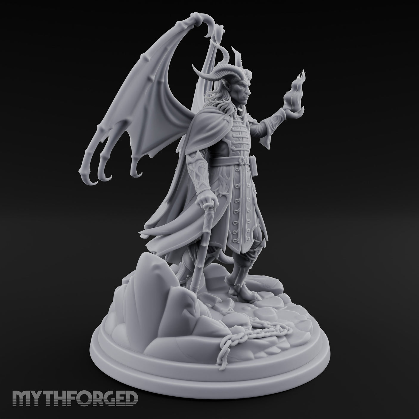 Flame Tailed Hand Raised Demon Sorcerer gallery 5