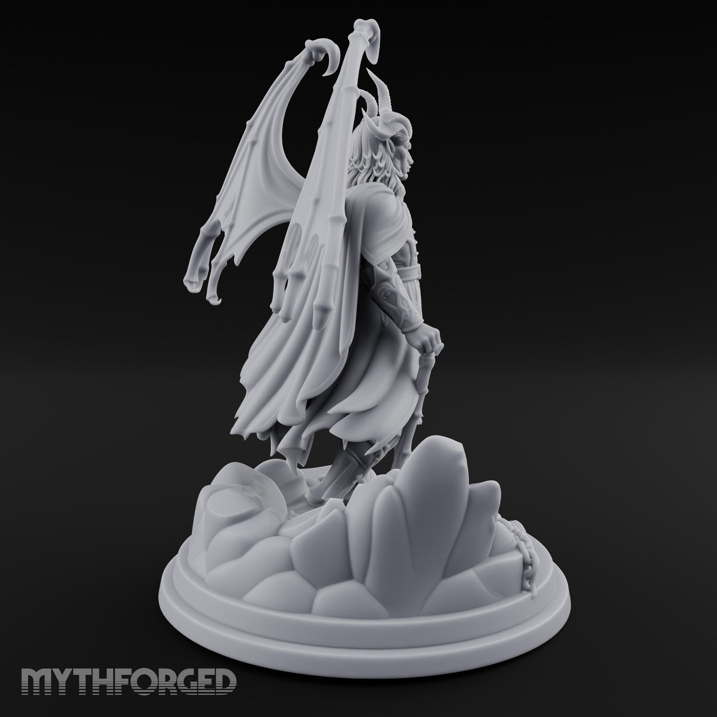 Flame Tailed Hand Raised Demon Sorcerer gallery 8