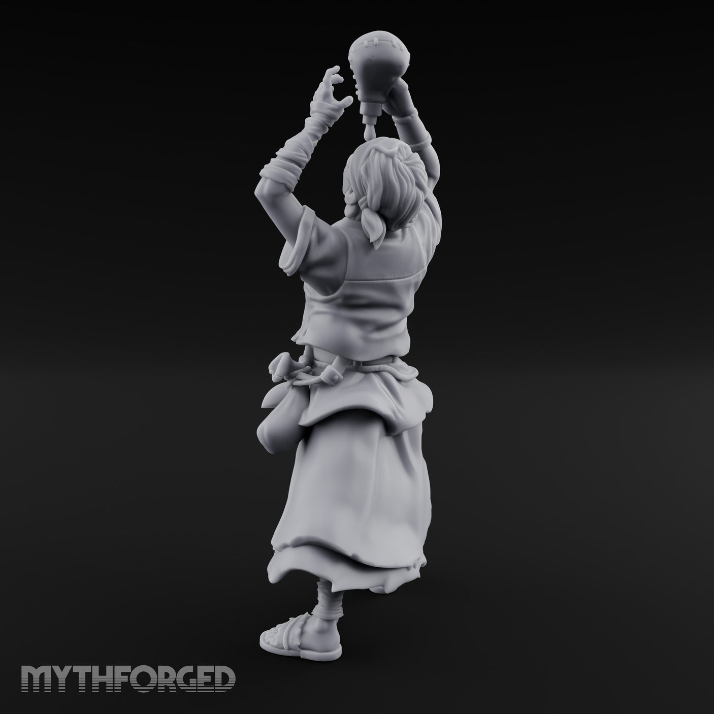 Flask Draining Alchemist Miniature for Dungeons and Dragons, Pathfinder or other TTRPGs