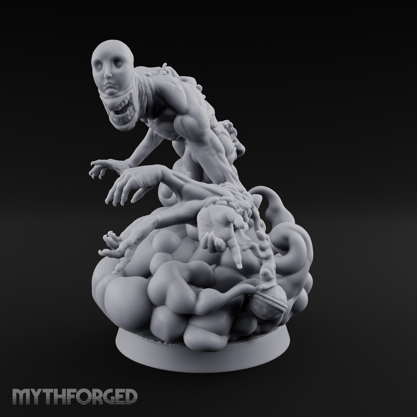 Flesh Tearing Lunge Moon-Beast Miniature for Dungeons and Dragons, Pathfinder or other TTRPGs