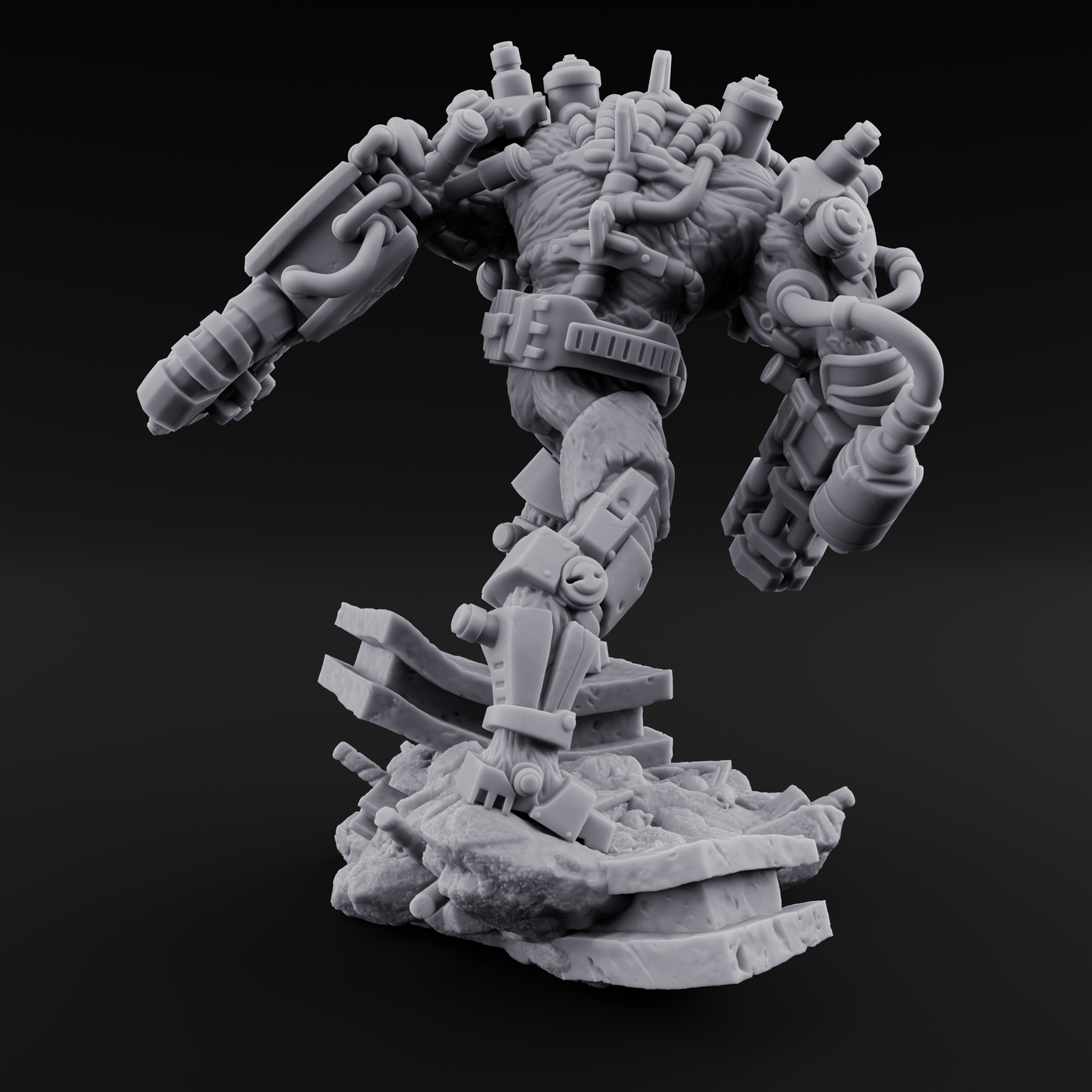 Stitched Together Wrong Necrolinked Wight C Miniature for Dungeons and Dragons, Pathfinder or other TTRPGs