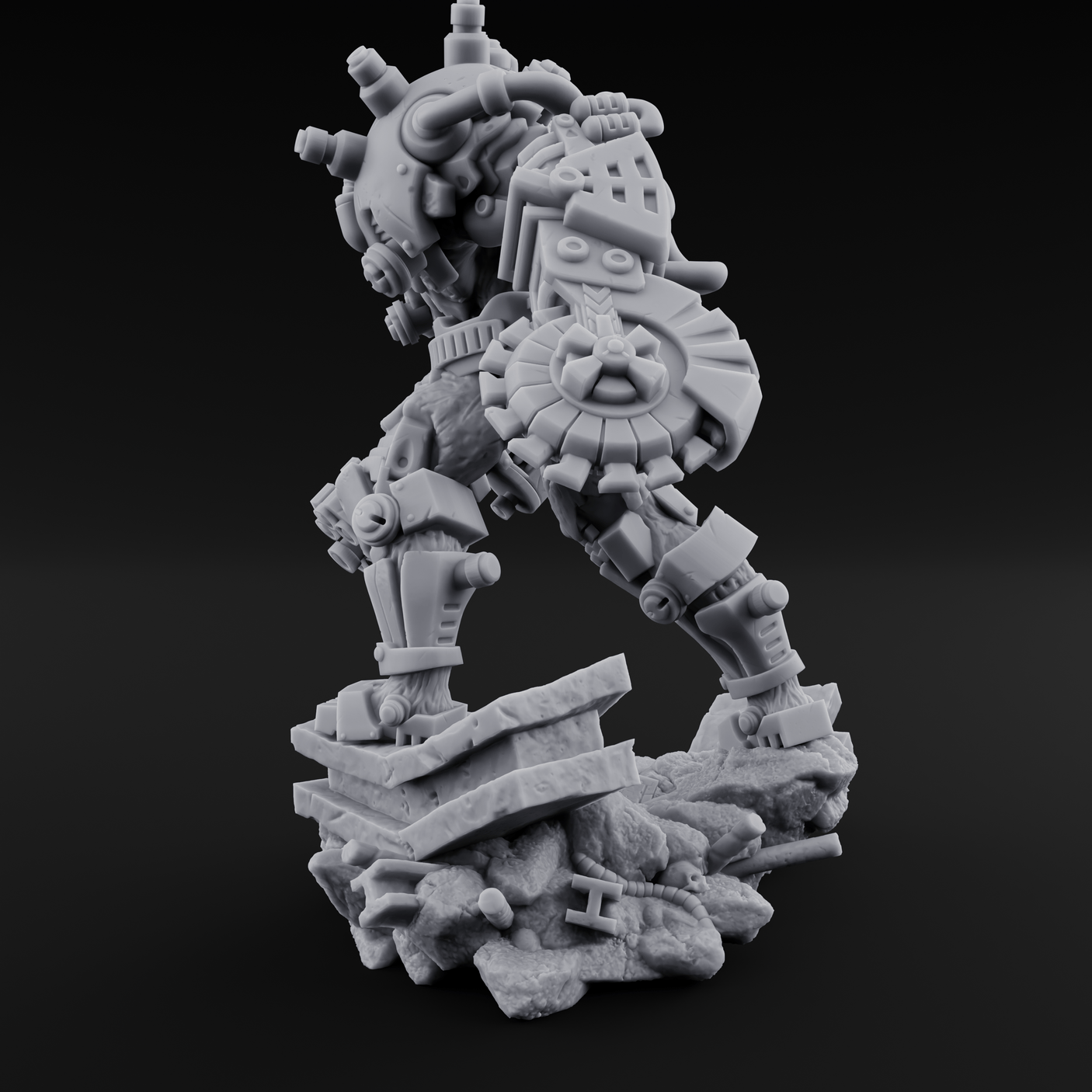 Stitched Together Wrong Necrolinked Wight C Miniature for Dungeons and Dragons, Pathfinder or other TTRPGs