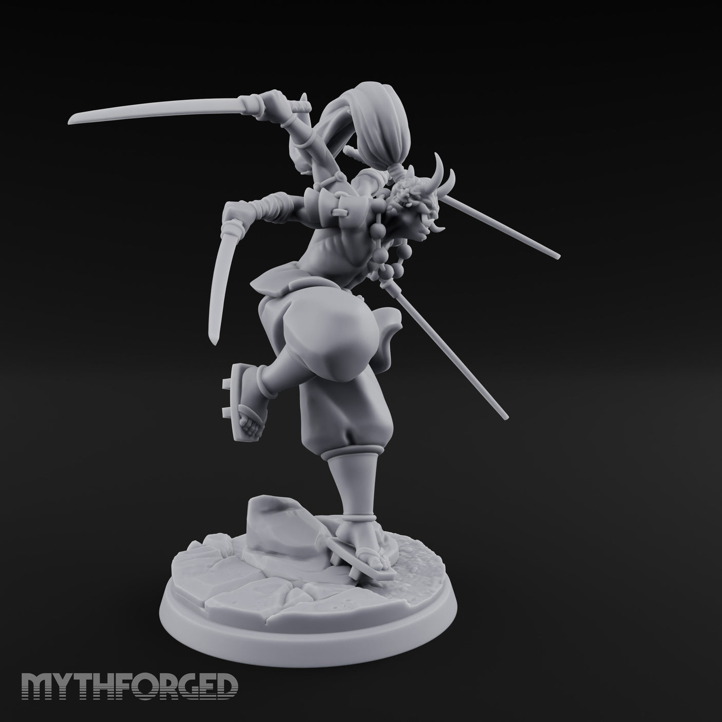 Four Blades Spinning Oni Bladedancer gallery 2