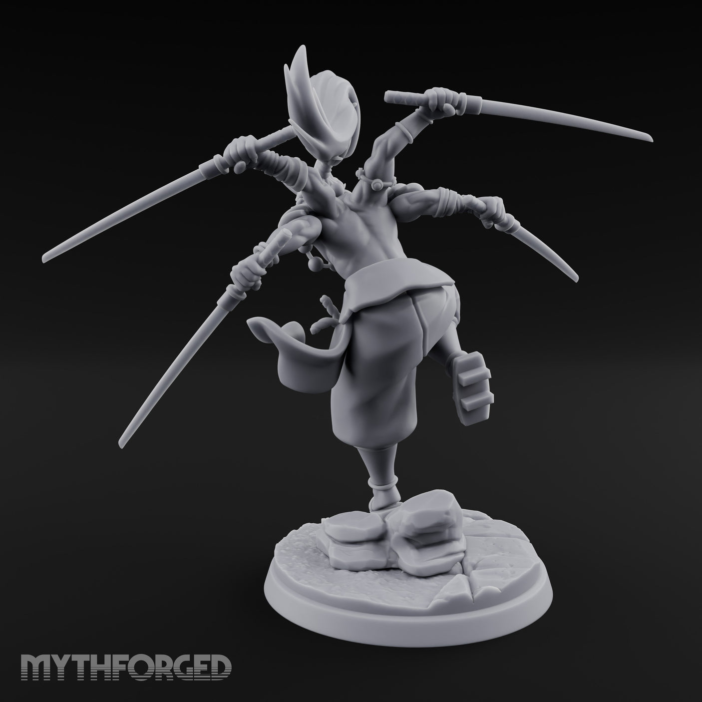Four Blades Spinning Oni Bladedancer gallery 5