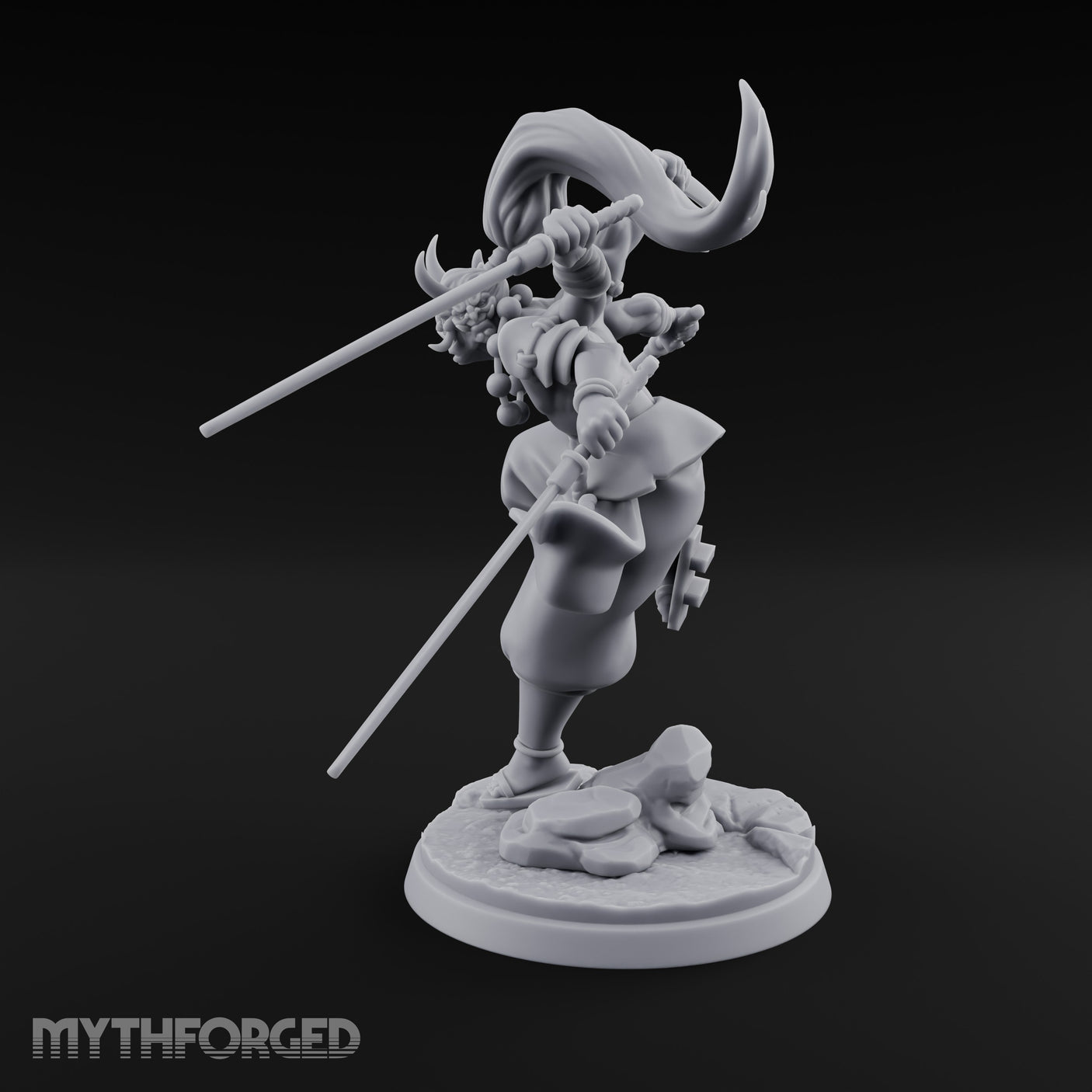 Four Blades Spinning Oni Bladedancer gallery 6