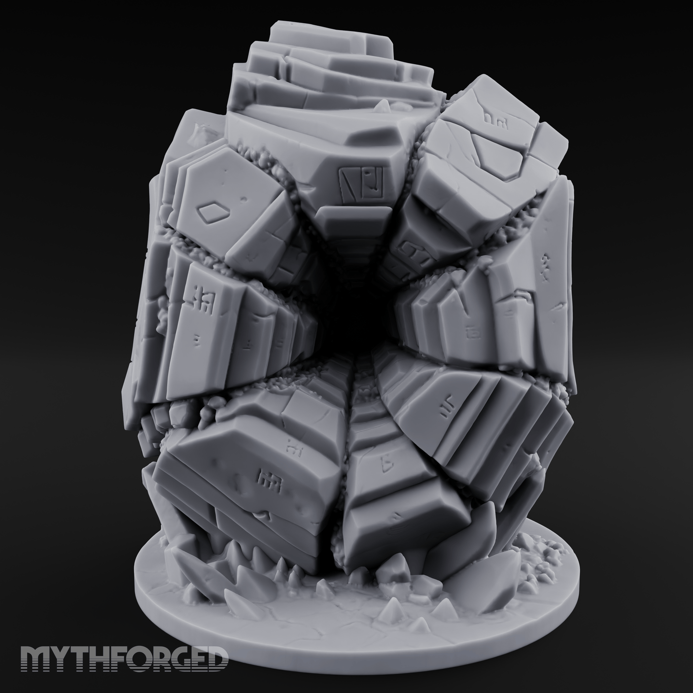 Stacked And Towering Obelisk Sentinel Miniature for Dungeons and Dragons, Pathfinder or other TTRPGs