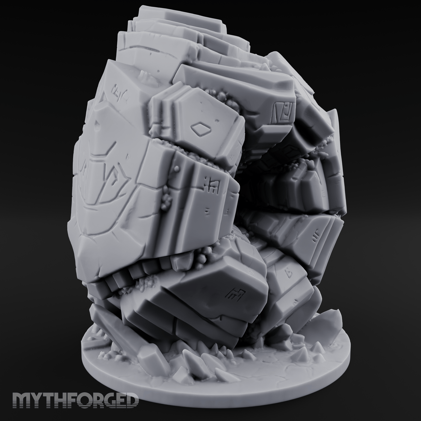 Stacked And Towering Obelisk Sentinel Miniature for Dungeons and Dragons, Pathfinder or other TTRPGs