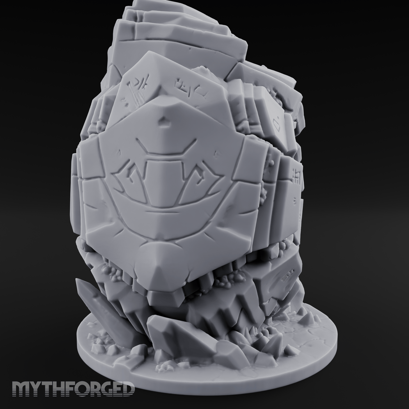 Stacked And Towering Obelisk Sentinel Miniature for Dungeons and Dragons, Pathfinder or other TTRPGs