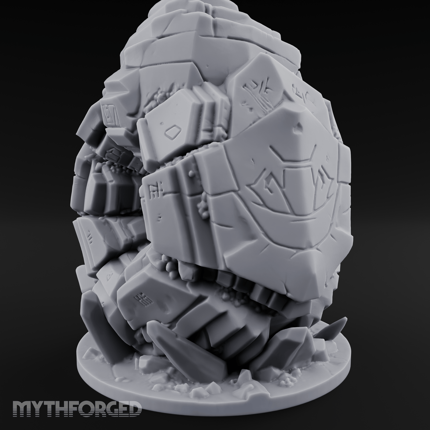 Stacked And Towering Obelisk Sentinel Miniature for Dungeons and Dragons, Pathfinder or other TTRPGs