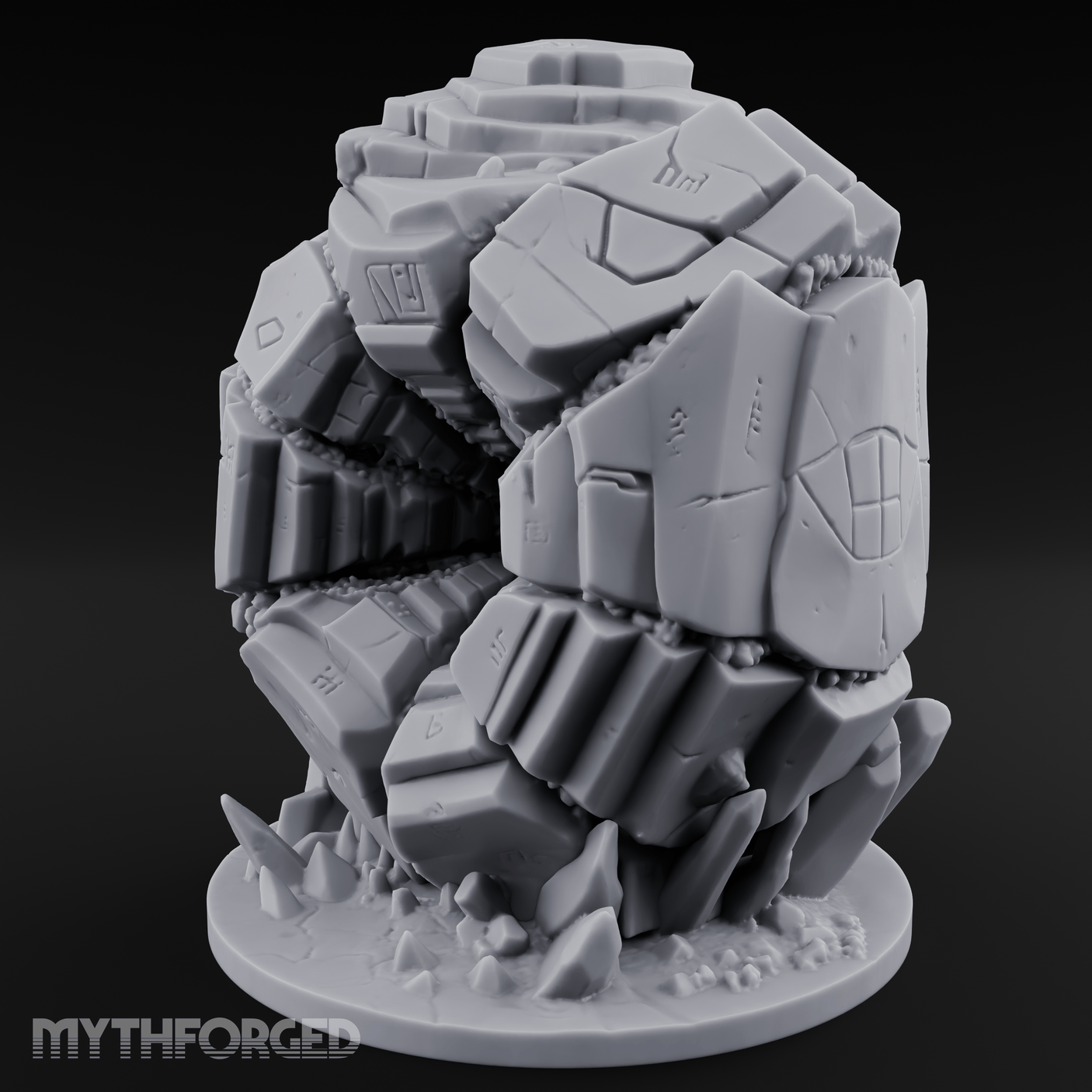 Stacked And Towering Obelisk Sentinel Miniature for Dungeons and Dragons, Pathfinder or other TTRPGs