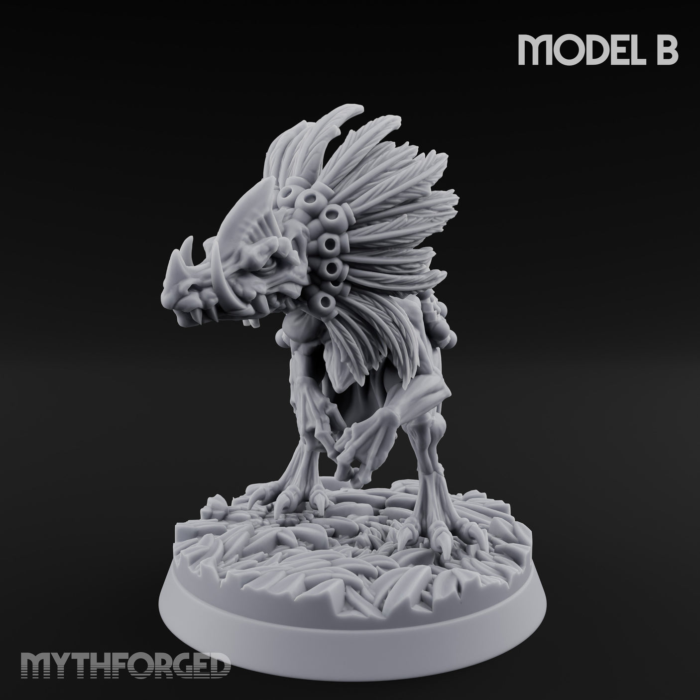 Frill Flaring Raptor Hunters — B