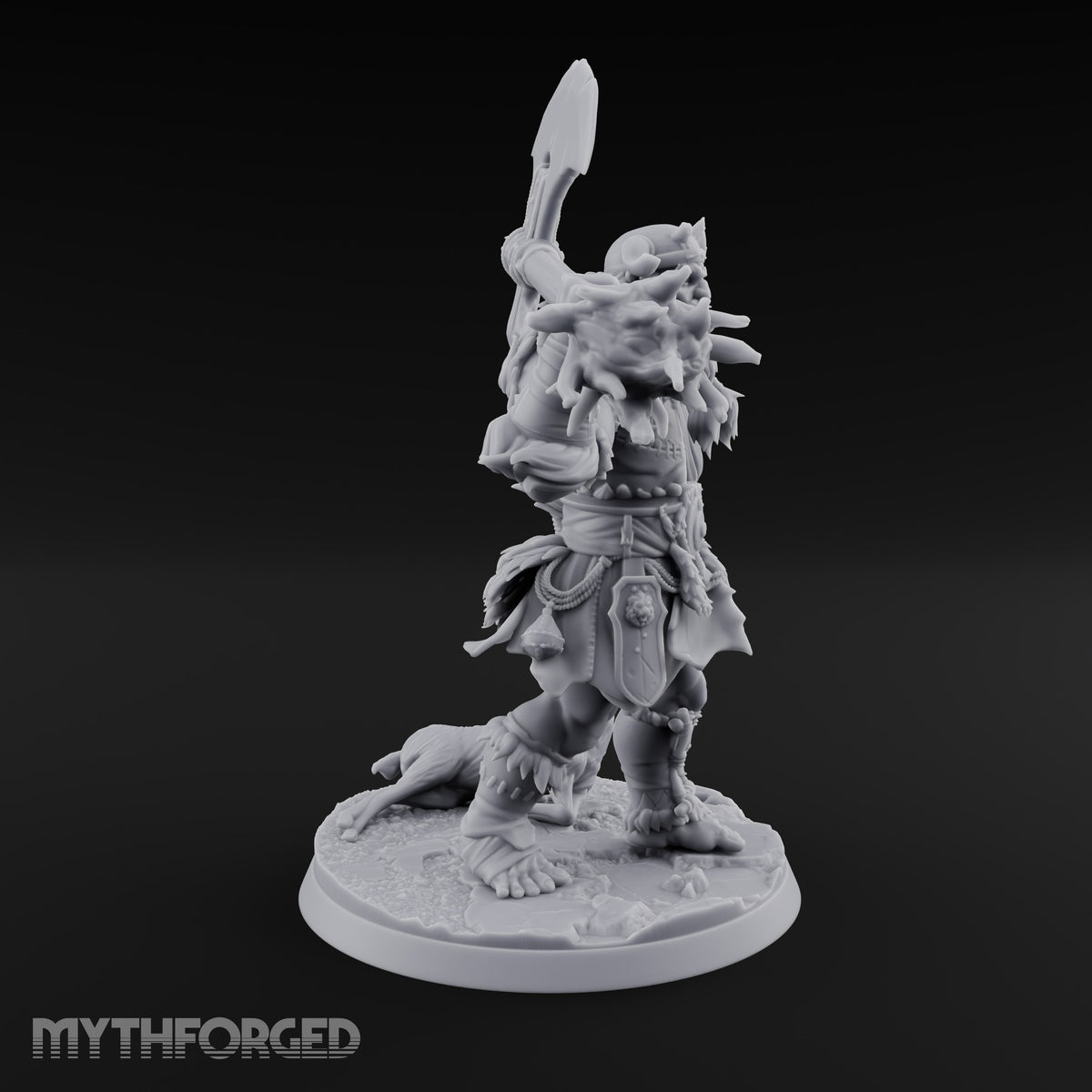 Hammer, Axe and Splintered Club Frost Giant Warriors — B