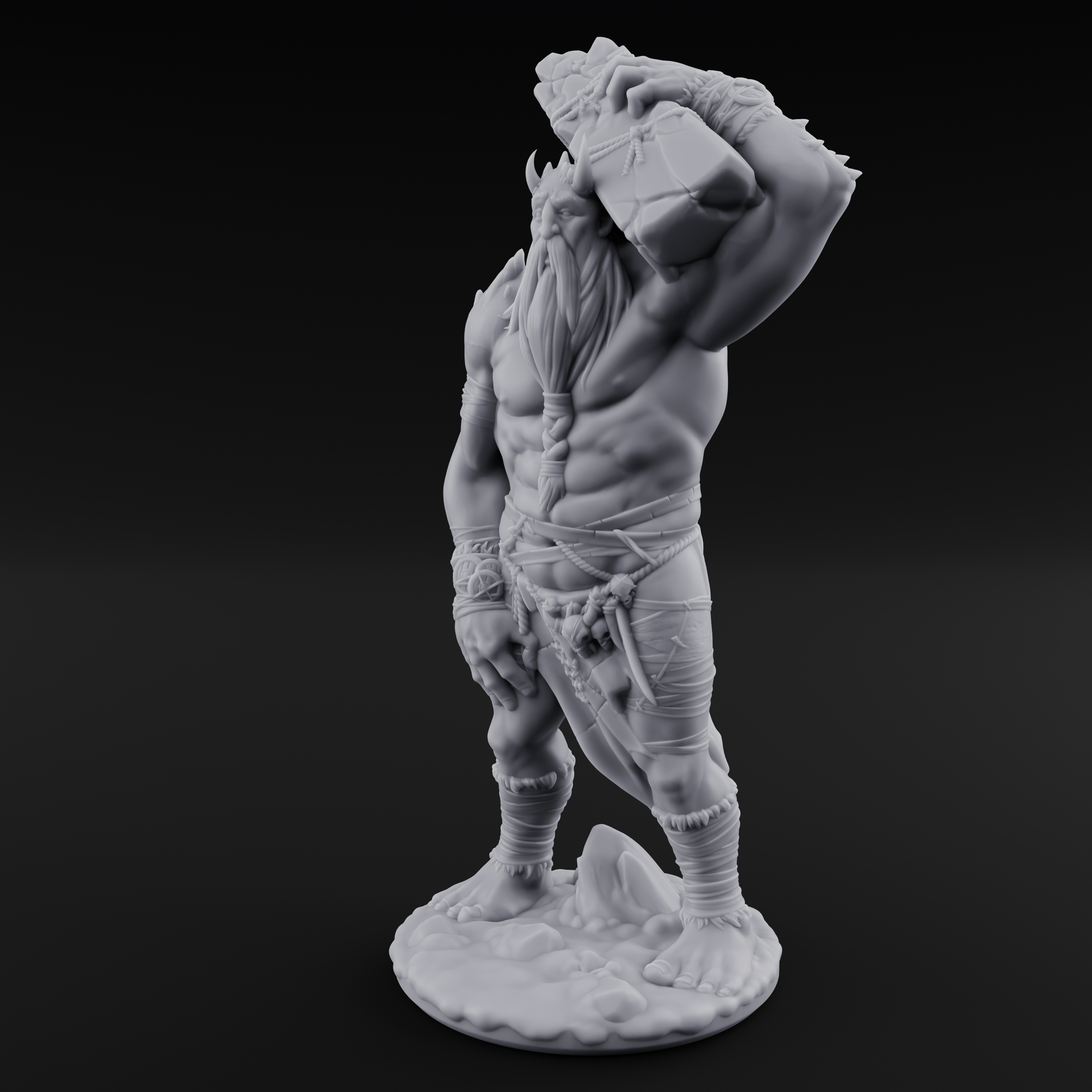 Shoulder Hauling Frost Giant Laborer