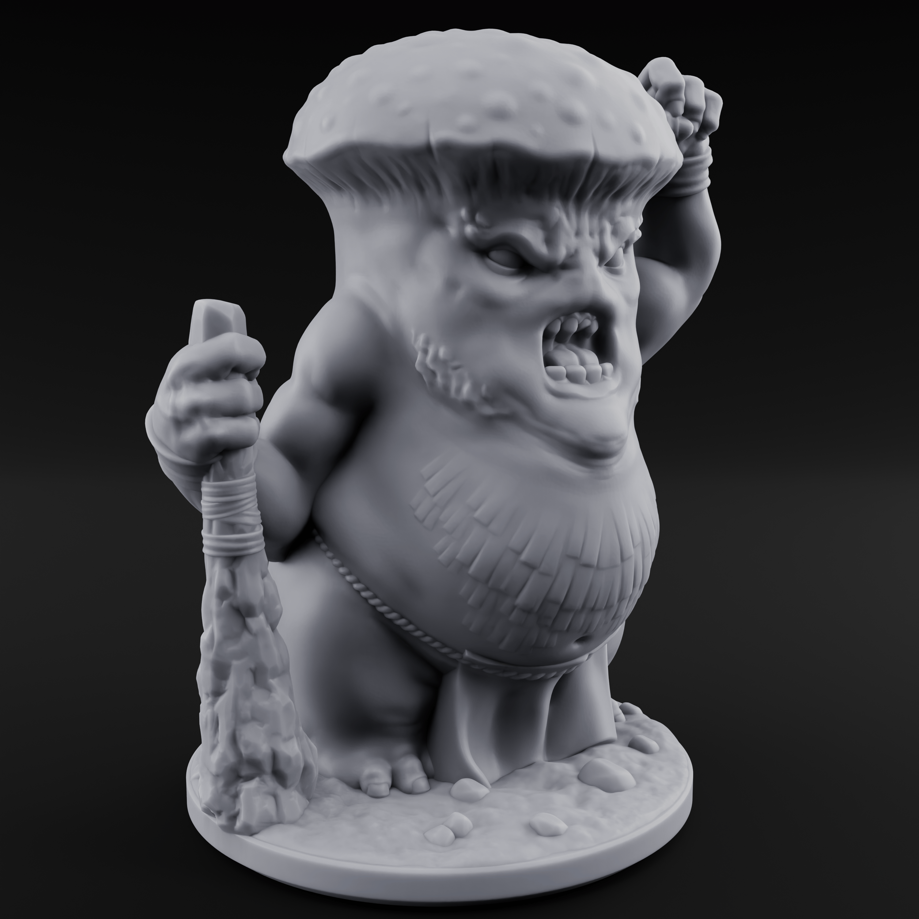 Fists Up Grumpy Myconid Brawler B