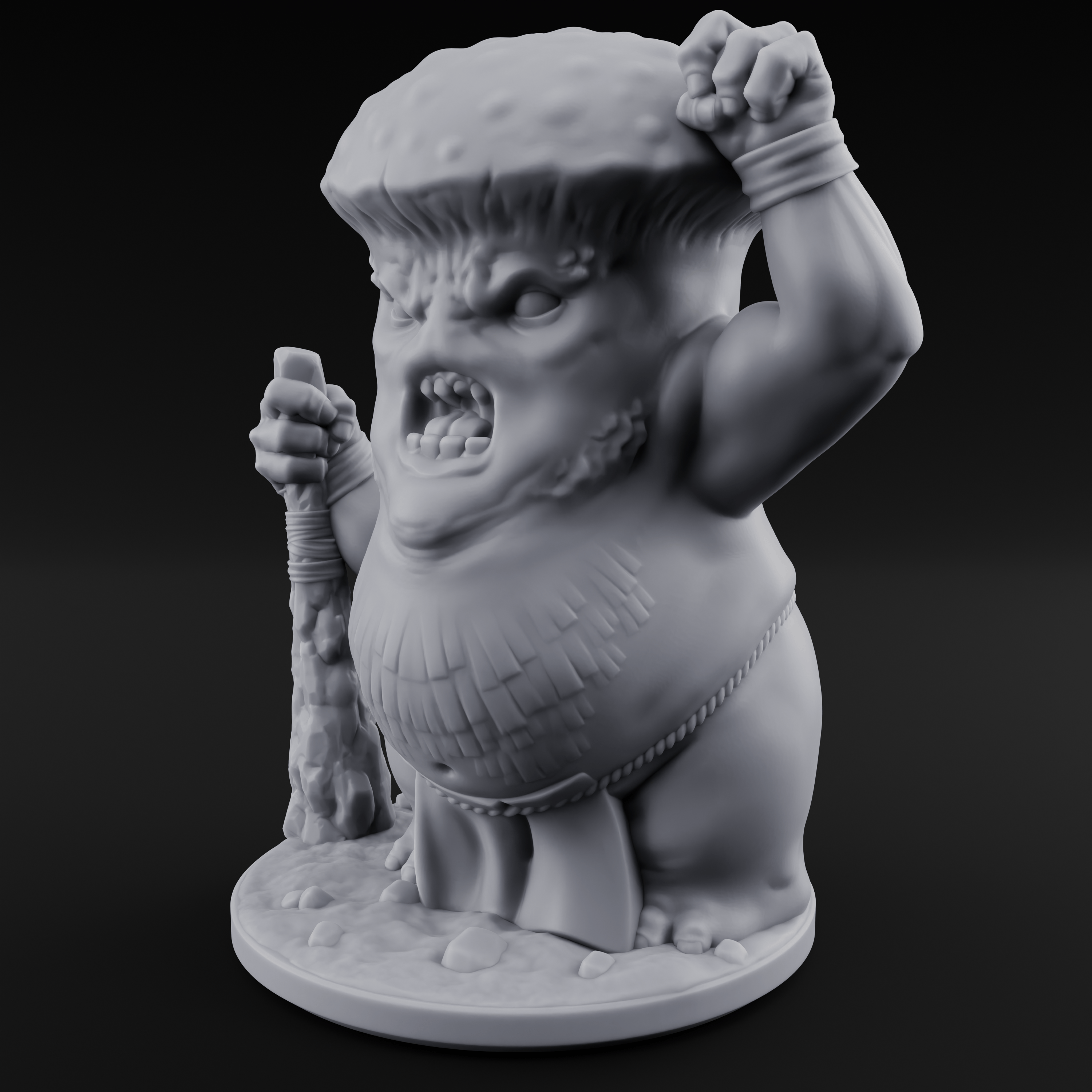 Fists Up Grumpy Myconid Brawler B