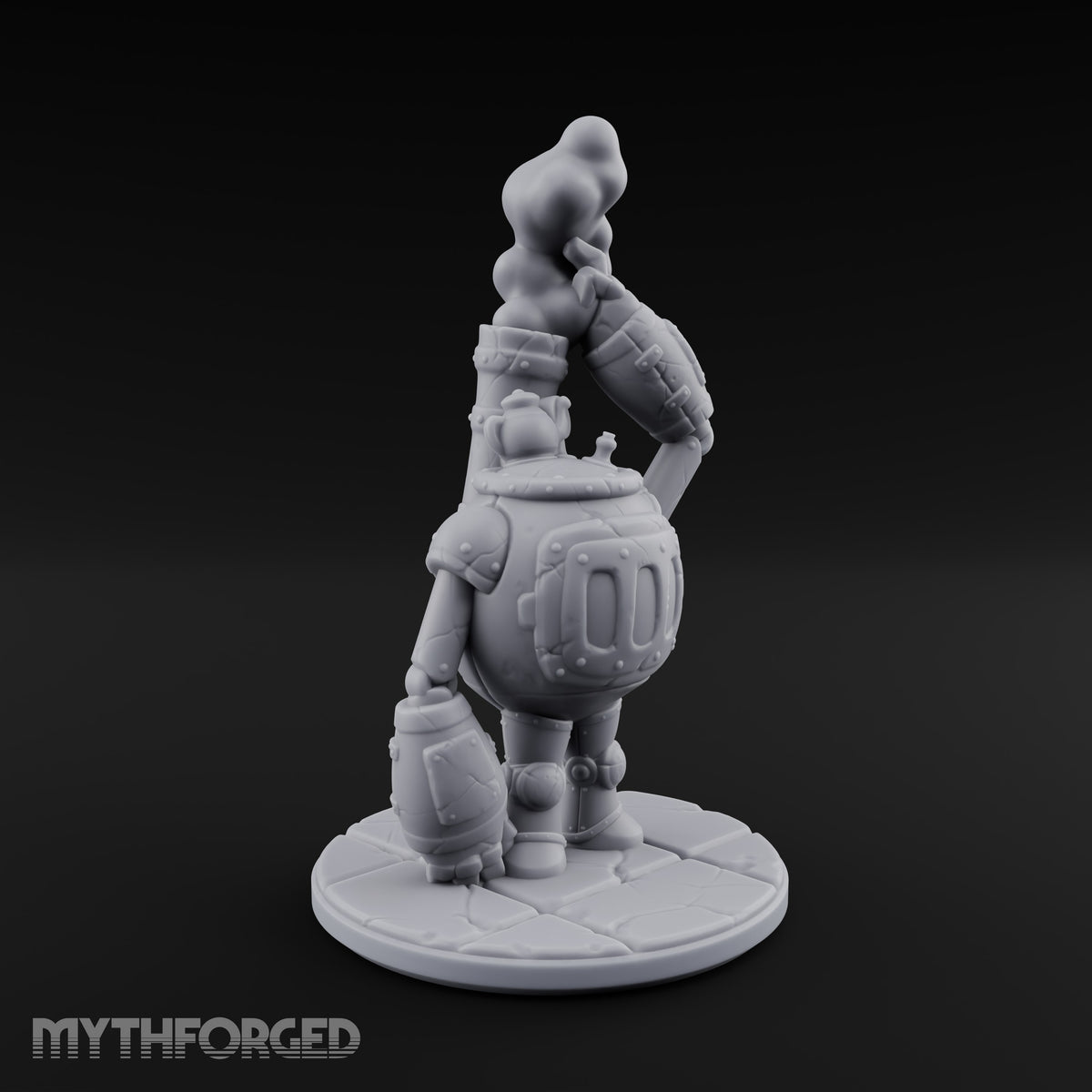 Smoke Stacks Furnace Golems Miniature for Dungeons and Dragons, Pathfinder or other TTRPGs