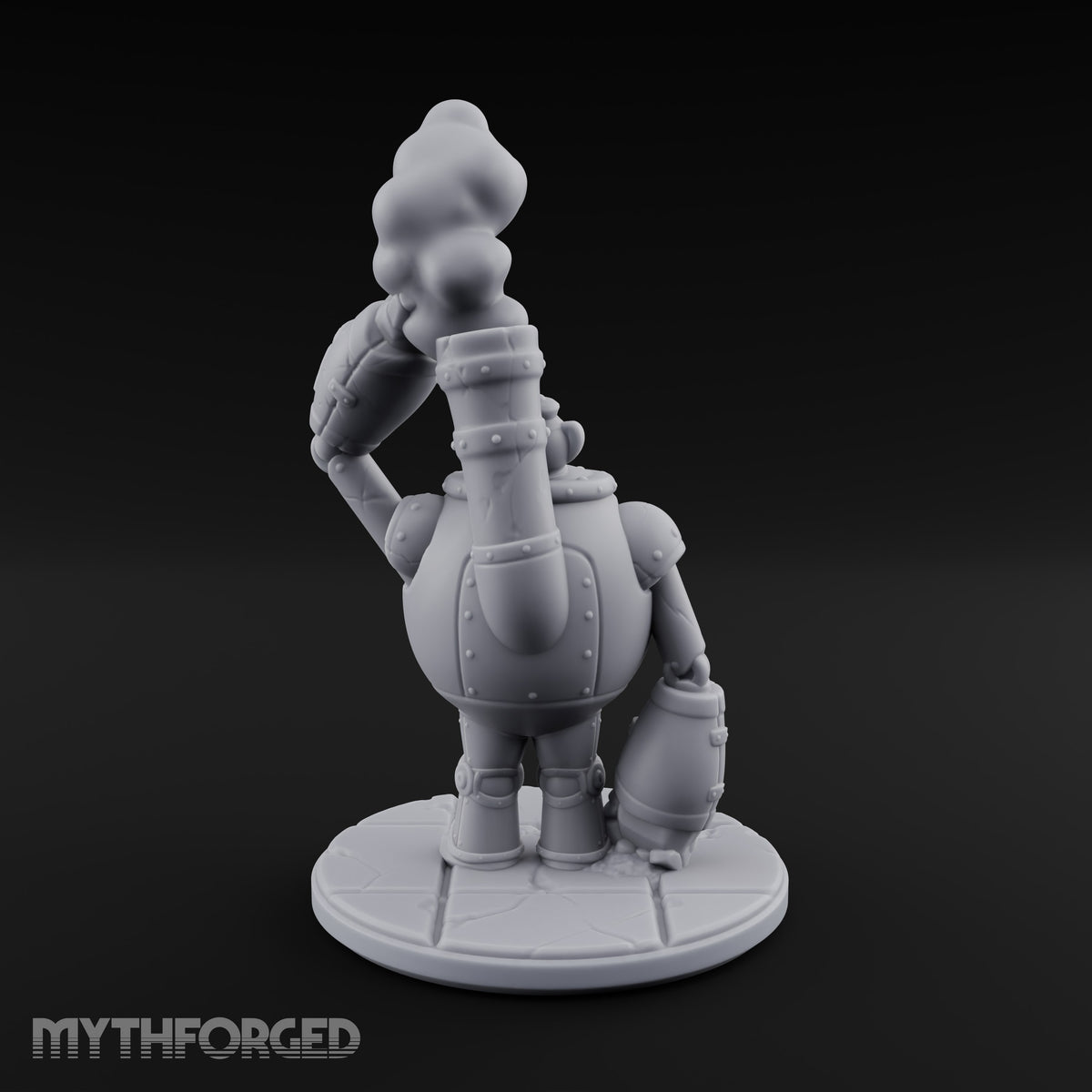 Smoke Stacks Furnace Golem A Miniature for Dungeons and Dragons, Pathfinder or other TTRPGs