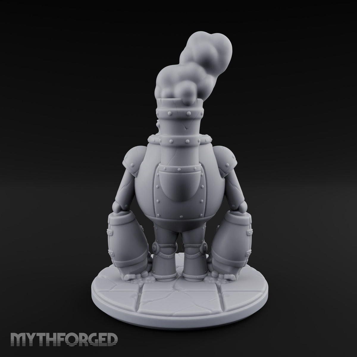 Smoke Stacks Furnace Golem B Miniature for Dungeons and Dragons, Pathfinder or other TTRPGs