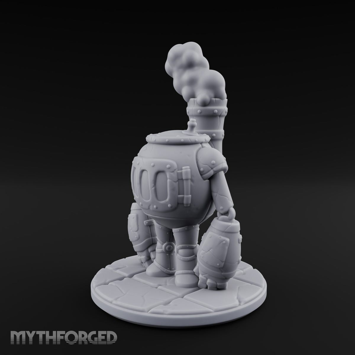 Smoke Stacks Furnace Golem B Miniature for Dungeons and Dragons, Pathfinder or other TTRPGs