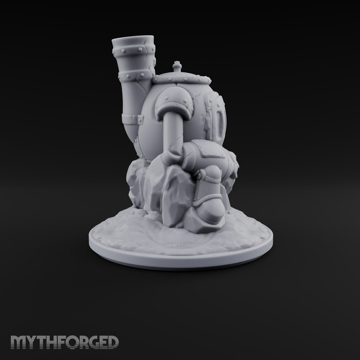 Smoke Stacks Furnace Golem C Miniature for Dungeons and Dragons, Pathfinder or other TTRPGs