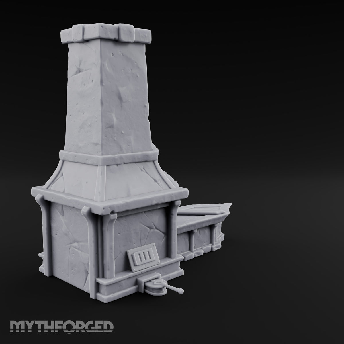 Embers Sleep, Anvil Waits Stone Blacksmith Forge