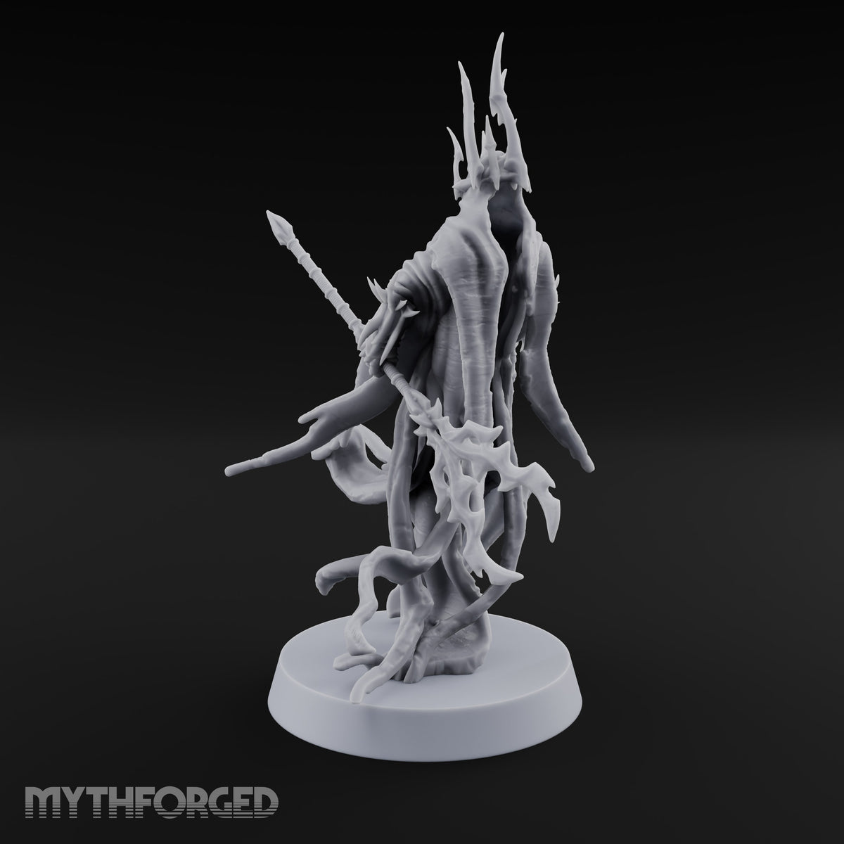 Crowned Over an Empty Hood Wraith Mage A