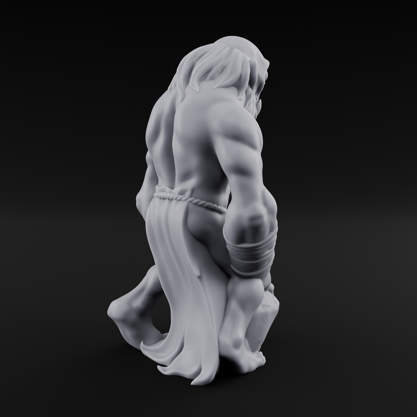 Rock Lobbing Ghoul Creepers Miniature for Dungeons and Dragons, Pathfinder or other TTRPGs