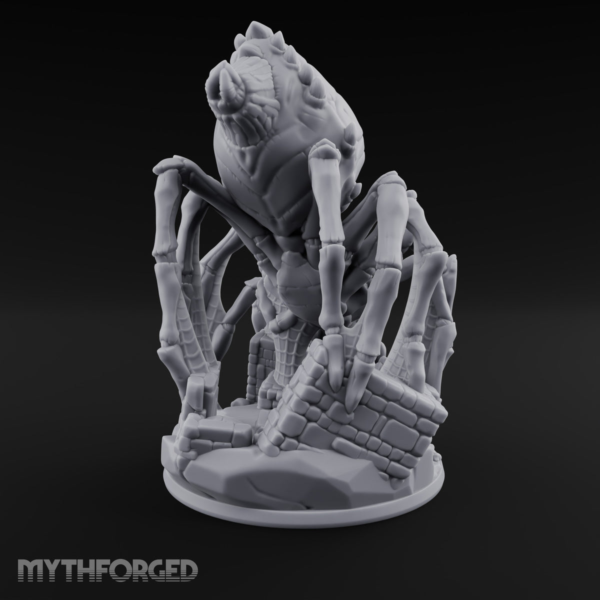 Webs Over Crumbling Brick Goblin Chief and Giant Spider A