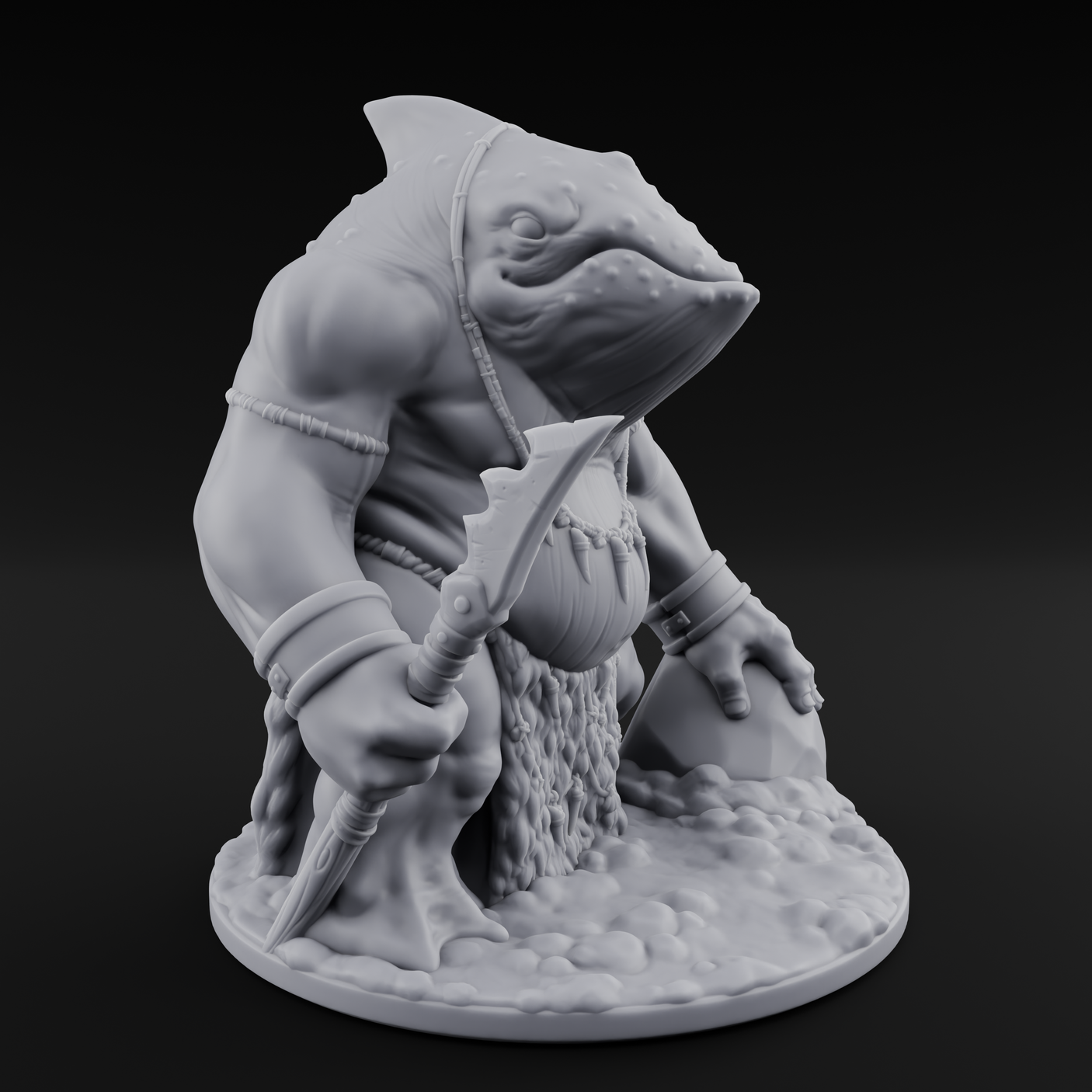 Bag Dragging Ogre Brute Miniature for Dungeons and Dragons, Pathfinder or other TTRPGs
