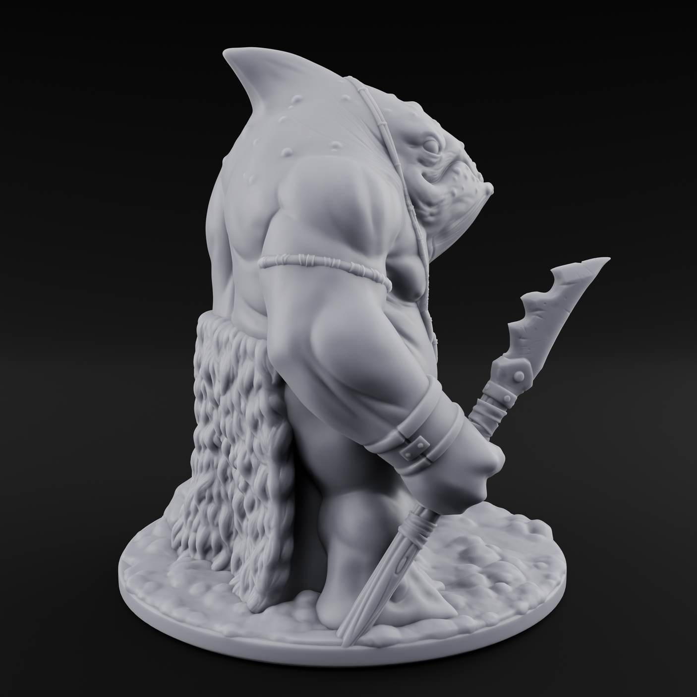 Bag Dragging Ogre Brute Miniature for Dungeons and Dragons, Pathfinder or other TTRPGs